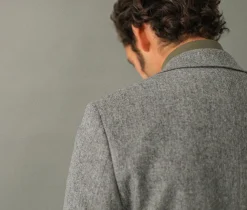 Drapeau Noir Blazer semi-entoilé flanelle light Grey Store
