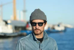 Drapeau Noir Bonnet laine & alpaga Gris Shop