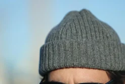 Drapeau Noir Bonnet laine & alpaga Gris Shop