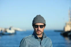 Drapeau Noir Bonnet laine & alpaga Gris Shop