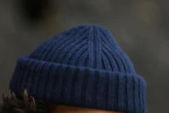 Drapeau Noir Bonnet Laine & Alpaga Navy Flash Sale
