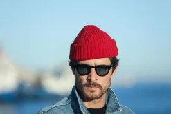 Drapeau Noir Bonnet laine & alpaga Rouge Cheap