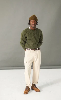 Drapeau Noir Cargo Pant - Comfort Fit Crème Cheap