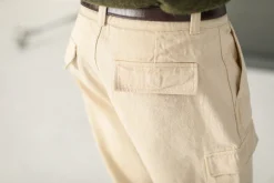 Drapeau Noir Cargo Pant - Comfort Fit Crème Cheap