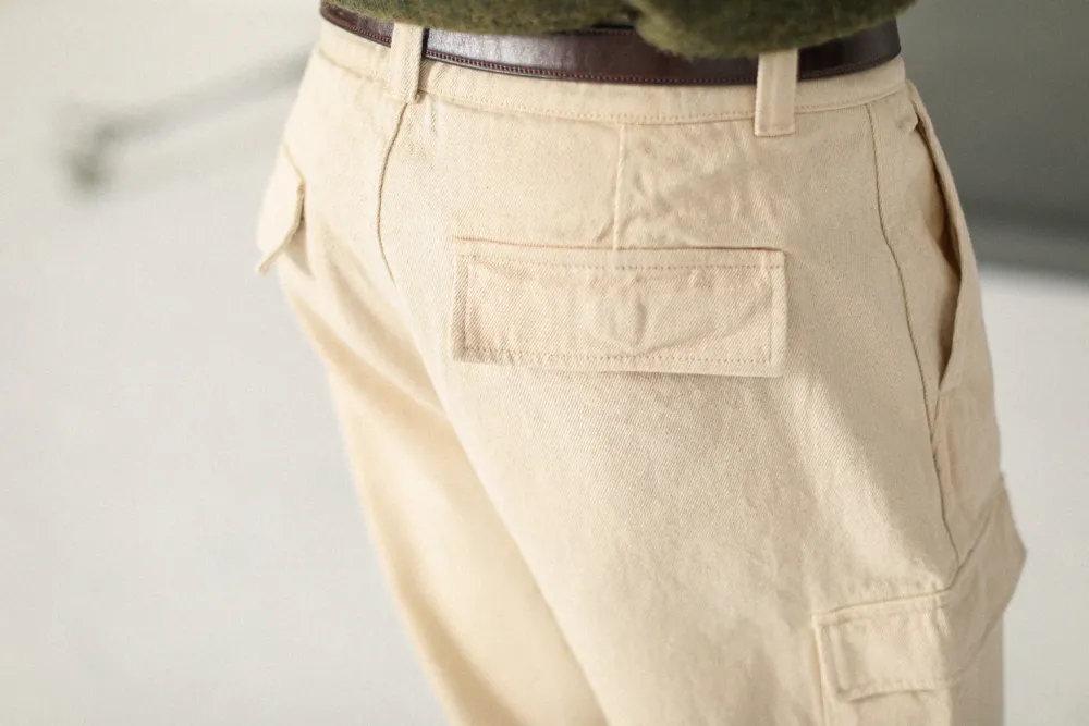 Drapeau Noir Cargo Pant - Comfort Fit Crème Cheap
