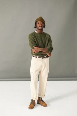 Drapeau Noir Cargo Pant - Comfort Fit Crème Cheap
