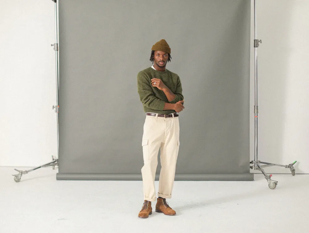 Drapeau Noir Cargo Pant - Comfort Fit Crème Cheap
