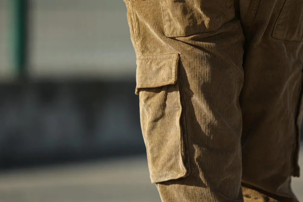 Drapeau Noir Cargo Pants Velours Beige Best