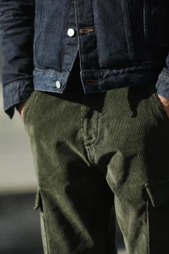 Drapeau Noir Cargo Pants Velours Khaki Best