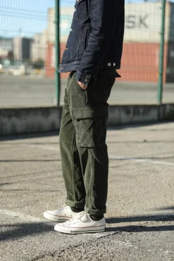 Drapeau Noir Cargo Pants Velours Khaki Best