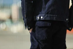 Drapeau Noir Cargo Pants Velours Marine Store