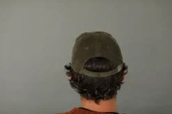 Drapeau Noir Casquette en Velours Khaki Fashion