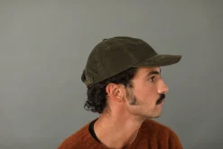 Drapeau Noir Casquette en Velours Khaki Fashion