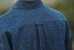 Drapeau Noir Chemise Denim Japonais - Modern Fit Indigo Outlet