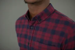 Drapeau Noir Chemise Flanelle Carreaux Bordeaux Carreaux Rouge Marine Discount