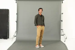Drapeau Noir Chino Ajusté Camel Best