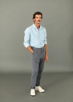 Drapeau Noir Chino Militaire à Pince Gris Grey Hot