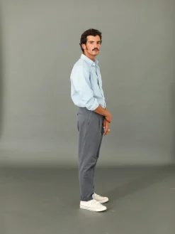 Drapeau Noir Chino Militaire à Pince Gris Grey Hot