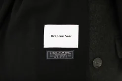 Drapeau Noir Echarpe Oversize Lambswool e Noir Discount