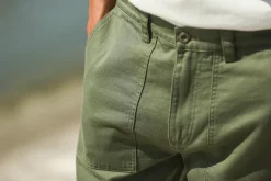 Drapeau Noir Fatigue Pant Japonais - New Fit Khaki Best Sale
