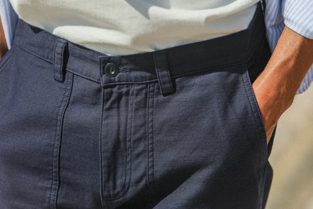 Drapeau Noir Fatigue Pant Japonais - New Fit Navy Best Sale