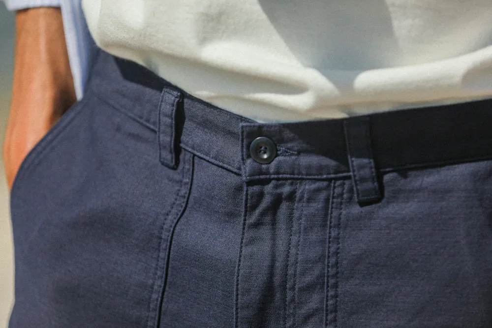 Drapeau Noir Fatigue Pant Japonais - New Fit Navy Best Sale