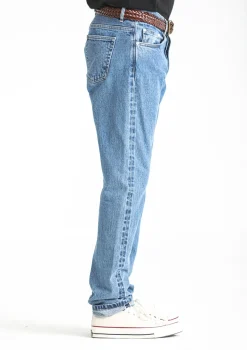 Drapeau Noir Jean Kurabo Selvedge Bleached Tapered Light Blue Shop