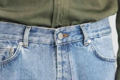 Drapeau Noir Jean Kurabo Selvedge Bleached Light Blue Best Sale