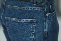 Drapeau Noir Jean Selvedge Blue Stonewash - Athletic Fit Bleu Best