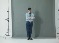 Drapeau Noir Jean Selvedge Blue Stonewash - Tapered Fit Bleu Best Sale