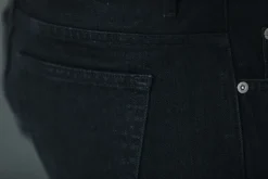 Drapeau Noir Jean Selvedge - Tapered Fit Noir Clearance