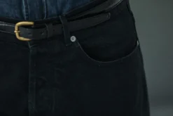 Drapeau Noir Jean Selvedge - Tapered Fit Noir Clearance