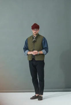 Drapeau Noir Jean Selvedge - Tapered Fit Noir Clearance