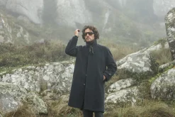 Drapeau Noir Manteau Balmaccan Laine & Cachemire Marine Clearance