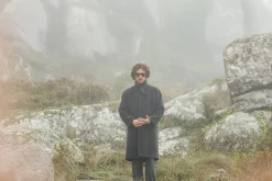 Drapeau Noir Manteau Balmaccan Laine & Cachemire Marine Clearance