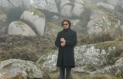 Drapeau Noir Manteau Long Laine & Cachemire Noir Black Shop