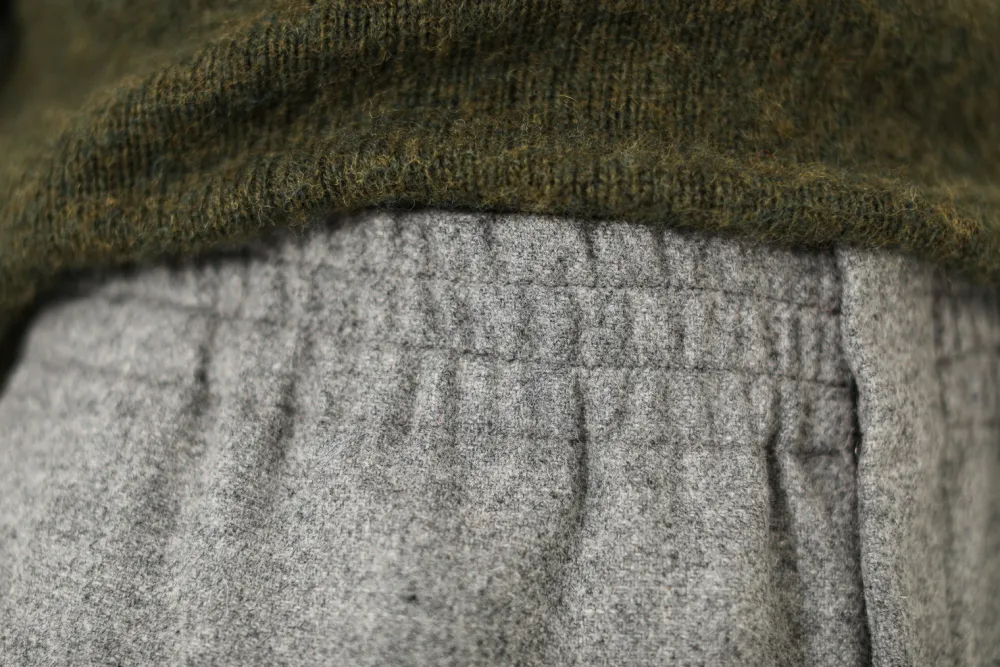 Drapeau Noir Pantalon Elegant Flanelle Gris Clair Light Grey Sale