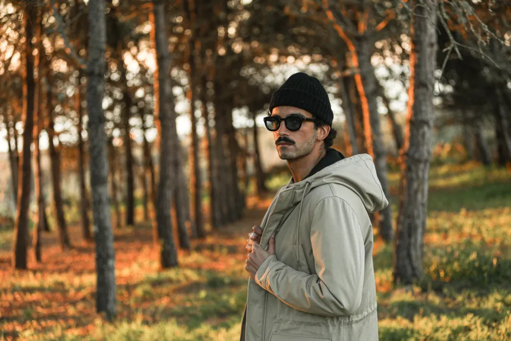 Drapeau Noir Parka Classique Imperméable Beige Flash Sale