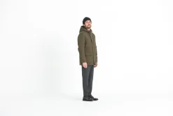 Drapeau Noir Parka Classique Imperméable Khaki Discount