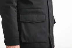 Drapeau Noir Parka Classique Imperméable e Noir Store