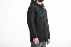 Drapeau Noir Parka Classique Imperméable e Noir Store