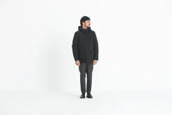 Drapeau Noir Parka Classique Imperméable Marine Navy Best