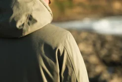 Drapeau Noir Parka Classique Imperméable Khaki Clair Kaki Clair Discount