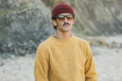 Drapeau Noir Pull Shetland "Shaggy" Cumin Store
