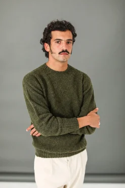 Drapeau Noir Pull Shetland 