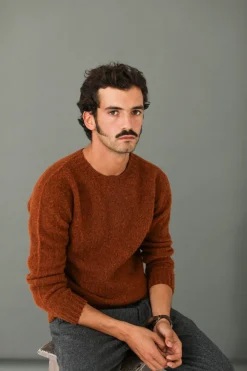 Drapeau Noir Pull Shetland 