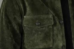 Drapeau Noir Surchemise Cuir Suédé Forêt Vert Best