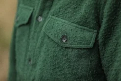 Drapeau Noir Surchemise Laine Casentino Forêt Vert Cheap