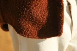 Drapeau Noir Surchemise Laine Italienne "Casentino" Rouille Outlet
