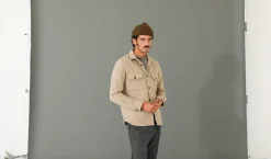 Drapeau Noir Surchemise Laine Lambswool - New Fit Crème Fashion